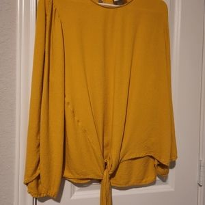Mustard Yellow Women's Top
